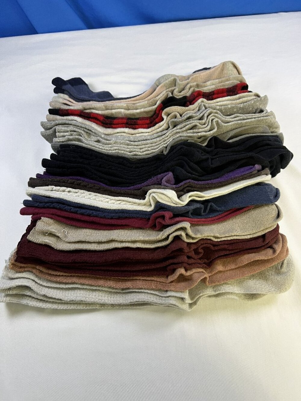 24 pairs women's long socks assorted colors shoe size 9-11
